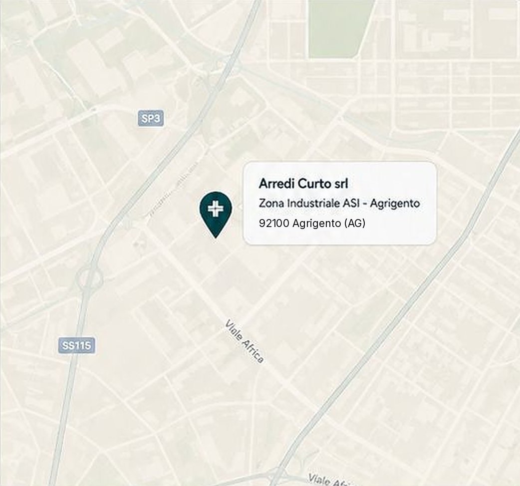 Mappa: Arredi Curto, Zona Industriale ASI, Agrigento